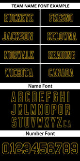 Custom Black Old Gold Insert Color Design Mesh Authentic Football Jersey